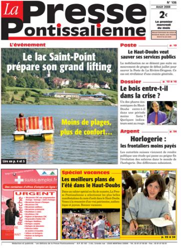 Couverture La presse pontissalienne n°106