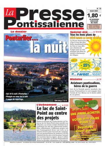 Couverture La presse pontissalienne n°70