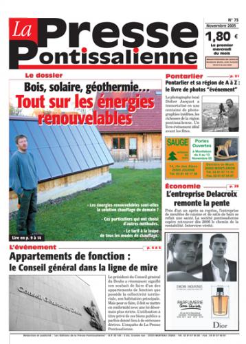 Couverture La presse pontissalienne n°73