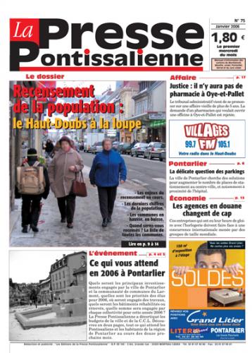 Couverture La presse pontissalienne n°75