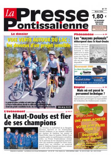 Couverture La presse pontissalienne n°77