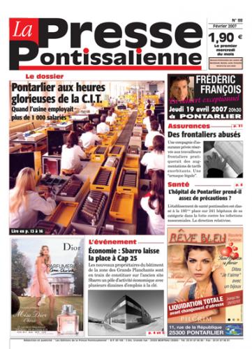 Couverture La presse pontissalienne n°88