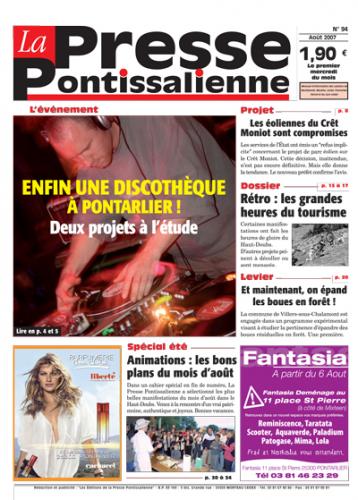 Couverture La presse pontissalienne n°94