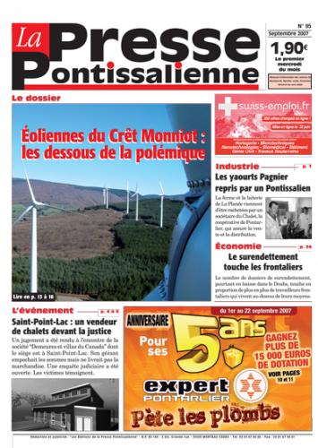 Couverture La presse pontissalienne n°95